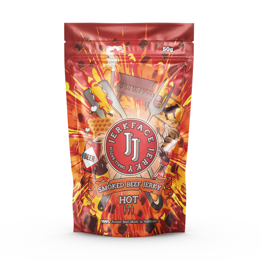 Hot Smoked Beef Jerky - Jerkface Jerky